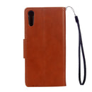 For Sony Xperia XZ Butterflies Love Flowers Embossing Horizontal Flip Leather Case with Holder & Card Slots & Wallet & Lanyard(Brown)