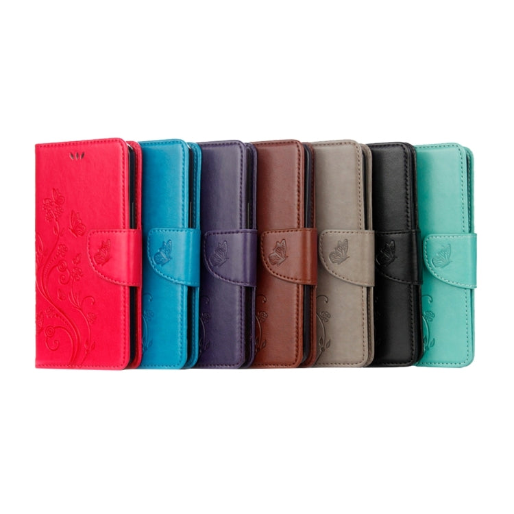 For Sony Xperia XZ Butterflies Love Flowers Embossing Horizontal Flip Leather Case with Holder & Card Slots & Wallet & Lanyard(Green)