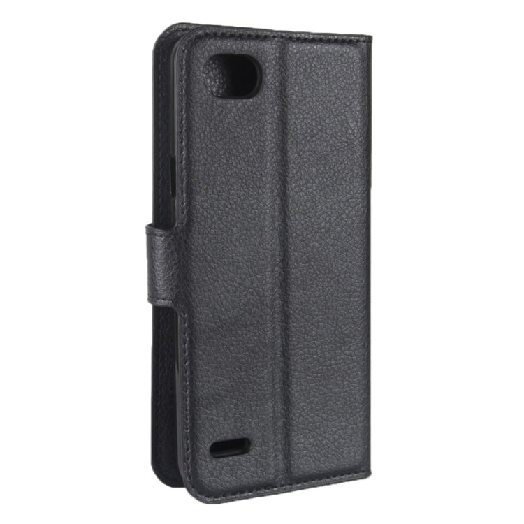 For LG Q6 Litchi Texture Horizontal Flip Leather Case with Holder & Card Slots & Wallet (Black)