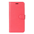 For LG Q6 Litchi Texture Horizontal Flip Leather Case with Holder & Card Slots & Wallet (Red)