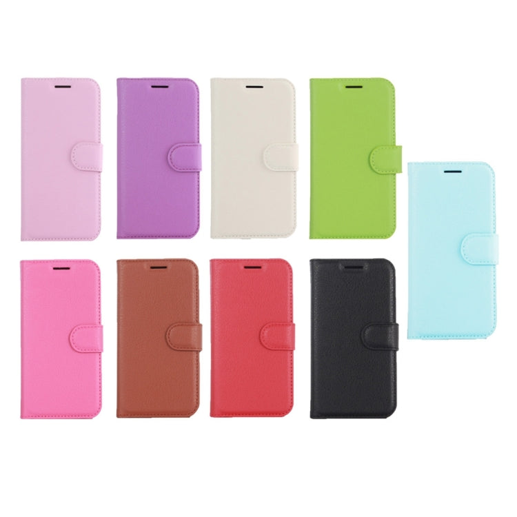 For LG Q6 Litchi Texture Horizontal Flip Leather Case with Holder & Card Slots & Wallet (Red)