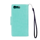 For Sony Xperia X Compact Butterflies Love Flowers Embossing Horizontal Flip Leather Case with Holder & Card Slots & Wallet & Lanyard(Green)