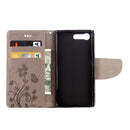 For Sony Xperia X Compact Butterflies Love Flowers Embossing Horizontal Flip Leather Case with Holder & Card Slots & Wallet & Lanyard(Light Brown)