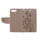 For Sony Xperia X Compact Butterflies Love Flowers Embossing Horizontal Flip Leather Case with Holder & Card Slots & Wallet & Lanyard(Light Brown)