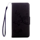 For Sony Xperia XA Ultra Butterflies Embossing Horizontal Flip Leather Case with Holder & Card Slots & Wallet & Lanyard(Black)