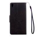 For Sony Xperia XA Ultra Butterflies Embossing Horizontal Flip Leather Case with Holder & Card Slots & Wallet & Lanyard(Black)