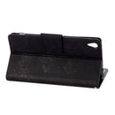 For Sony Xperia XA Ultra Butterflies Embossing Horizontal Flip Leather Case with Holder & Card Slots & Wallet & Lanyard(Black)