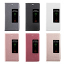 For Huawei P9 Plus Horizontal Flip Leather Case with Touch Call Display ID & Sleep / Wake-up Function(Grey)