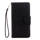 For Motorola Moto G5 Plus Pressed Flowers Butterfly Pattern Horizontal Flip Leather Case with Holder & Card Slots & Wallet(Black)