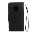 For Motorola Moto G5 Plus Pressed Flowers Butterfly Pattern Horizontal Flip Leather Case with Holder & Card Slots & Wallet(Black)