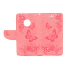 For Motorola Moto G5 Plus Pressed Flowers Butterfly Pattern Horizontal Flip Leather Case with Holder & Card Slots & Wallet(Pink)