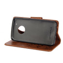 For Motorola Moto G5 Plus Pressed Flowers Butterfly Pattern Horizontal Flip Leather Case with Holder & Card Slots & Wallet(Brown)
