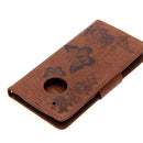 For Motorola Moto G5 Plus Pressed Flowers Butterfly Pattern Horizontal Flip Leather Case with Holder & Card Slots & Wallet(Brown)