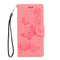 For Sony Xperia XA1 Pressed Flowers Butterfly Pattern Horizontal Flip Leather Case with Holder & Card Slots & Wallet(Pink)
