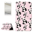 For Huawei P10 Plus Gloss Oil Embossed Panda Pattern Horizontal Flip Leather Case with Holder & Card Slots & Wallet & Photo Frame
