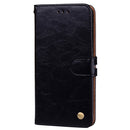 For Huawei P10 Lite Business Style Oil Wax Texture Horizontal Flip Leather Case with Holder & Card Slots & Wallet (Black)