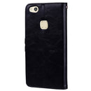 For Huawei P10 Lite Business Style Oil Wax Texture Horizontal Flip Leather Case with Holder & Card Slots & Wallet (Black)