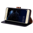 For Huawei P10 Lite Business Style Oil Wax Texture Horizontal Flip Leather Case with Holder & Card Slots & Wallet (Black)