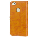 For Huawei P10 Lite Business Style Oil Wax Texture Horizontal Flip Leather Case with Holder & Card Slots & Wallet (Yellow)