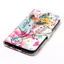 For LG K10 (2017) Gloss Oil Embossed Flower Elephant Pattern Horizontal Flip Leather Case with Holder & Card Slots & Wallet & Photo Frame