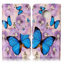 For Motorola Moto G5 Gloss Oil Embossed Purple Butterfly Horizontal Flip Leather Case with Holder & Card Slots & Wallet & Photo Frame