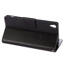 For Sony Xperia XA Ultra Flowers Embossing Horizontal Flip Leather Case with Holder & Card Slots & Wallet & Lanyard(Black)