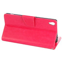 For Sony Xperia XA Ultra Flowers Embossing Horizontal Flip Leather Case with Holder & Card Slots & Wallet & Lanyard(Magenta)
