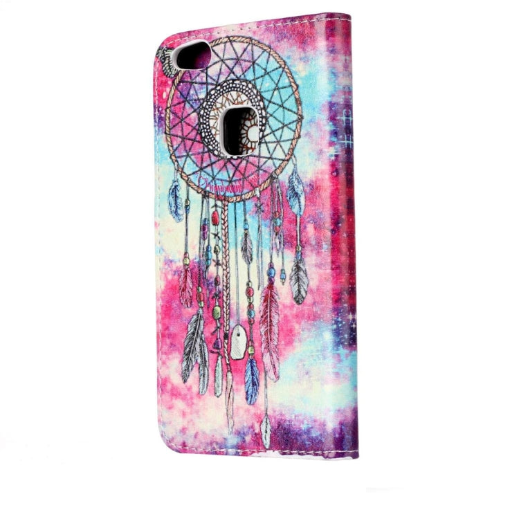 For Huawei P10 Lite Butterfly Bells Pattern Horizontal Flip Leather Protective Case with Holder & Card Slots & Wallet