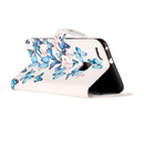 For Huawei P10 Lite Little Blue Butterfly Pattern Horizontal Flip Leather Protective Case with Holder & Card Slots & Wallet