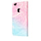 For Huawei P10 Lite Pink Green Marble Pattern Horizontal Flip Leather Protective Case with Holder & Card Slots & Wallet