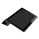 For Huawei MediaPad T3 10 Custer Texture Horizontal Flip Leather Case with Three-folding Holder(Black)