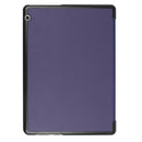 For Huawei MediaPad T3 10 Custer Texture Horizontal Flip Leather Case with Three-folding Holder(Dark Blue)