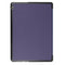 For Huawei MediaPad T3 10 Custer Texture Horizontal Flip Leather Case with Three-folding Holder(Dark Blue)