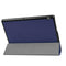 For Huawei MediaPad T3 10 Custer Texture Horizontal Flip Leather Case with Three-folding Holder(Dark Blue)