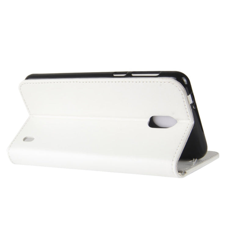 For Nokia 2 Crazy Horse Texture Horizontal Flip Leather Case with Holder & Card Slots & Wallet (White)