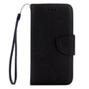 For Huawei P8 Lite (2017) Butterflies Embossing Horizontal Flip Leather Case with Holder & Card Slots & Wallet & Lanyard (Black)