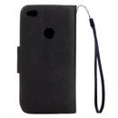 For Huawei P8 Lite (2017) Butterflies Embossing Horizontal Flip Leather Case with Holder & Card Slots & Wallet & Lanyard (Black)