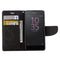For Sony Xperia E5 Butterflies Embossing Horizontal Flip Leather Case with Holder & Card Slots & Wallet & Lanyard(Black)