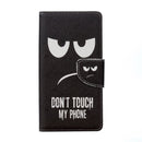 For Sony Xperia XZ Eyes Pattern Horizontal Flip Leather Case with Holder & Card Slots & Wallet