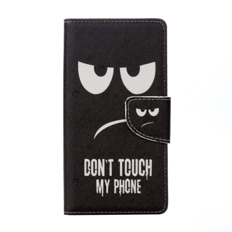 For Sony Xperia XZ Eyes Pattern Horizontal Flip Leather Case with Holder & Card Slots & Wallet