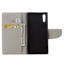 For Sony Xperia XZ Eyes Pattern Horizontal Flip Leather Case with Holder & Card Slots & Wallet