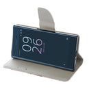 For Sony Xperia XZ Eyes Pattern Horizontal Flip Leather Case with Holder & Card Slots & Wallet