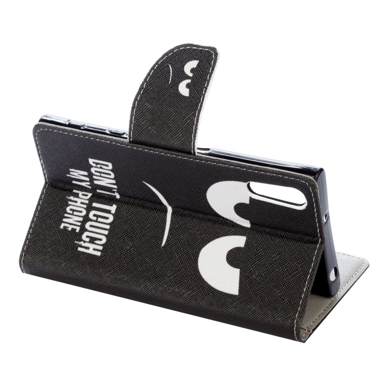 For Sony Xperia XZ Eyes Pattern Horizontal Flip Leather Case with Holder & Card Slots & Wallet