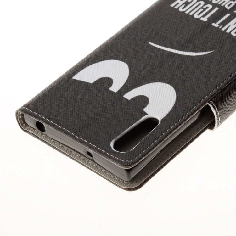 For Sony Xperia XZ Eyes Pattern Horizontal Flip Leather Case with Holder & Card Slots & Wallet