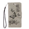 For Huawei P10 Lite Butterflies Embossing Horizontal Flip Leather Case with Holder & Card Slots & Wallet & Lanyard (Grey)