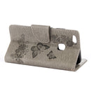 For Huawei P10 Lite Butterflies Embossing Horizontal Flip Leather Case with Holder & Card Slots & Wallet & Lanyard (Grey)