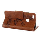 For Huawei P10 Lite Butterflies Embossing Horizontal Flip Leather Case with Holder & Card Slots & Wallet & Lanyard (Brown)