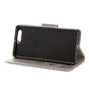 For Huawei P10 Plus Butterflies Embossing Horizontal Flip Leather Case with Holder & Card Slots & Wallet & Lanyard(Grey)