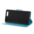 For Huawei P10 Plus Butterflies Embossing Horizontal Flip Leather Case with Holder & Card Slots & Wallet & Lanyard(Blue)