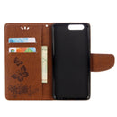 For Huawei P10 Plus Butterflies Embossing Horizontal Flip Leather Case with Holder & Card Slots & Wallet & Lanyard(Brown)